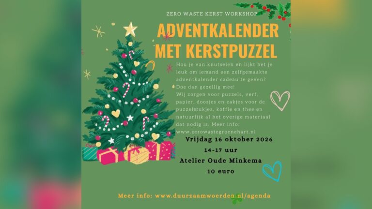 Creatieve adventkalender met kerstpuzzel — familie-kids in Woerden