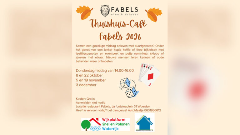 Thuishuis-café Fabels — uitgaan in Woerden